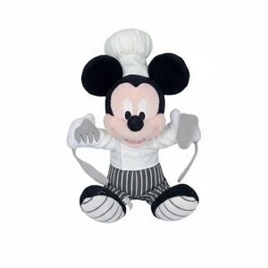 Vintage Disney Chef Mickey Mouse Bean Bag 10” Plush